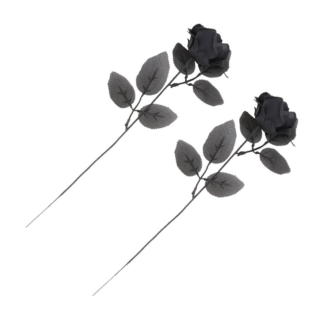 Photography Dark Cloth - 2 pièces de roses artificielles foncées
